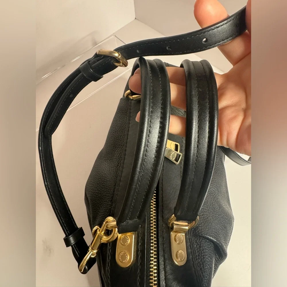 #215 Coach Lane Black Leather Satchel - Picture 7 of 16